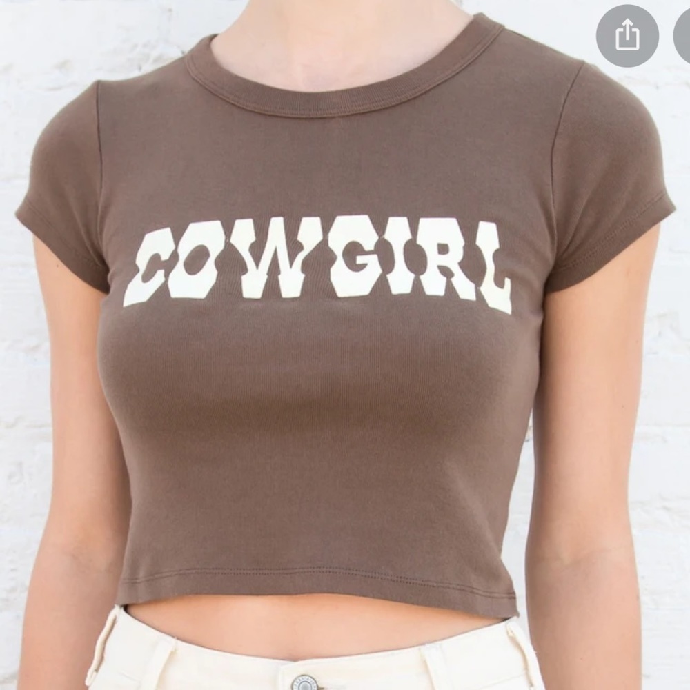 Brandy Melville ashlyn cowgirl crop top